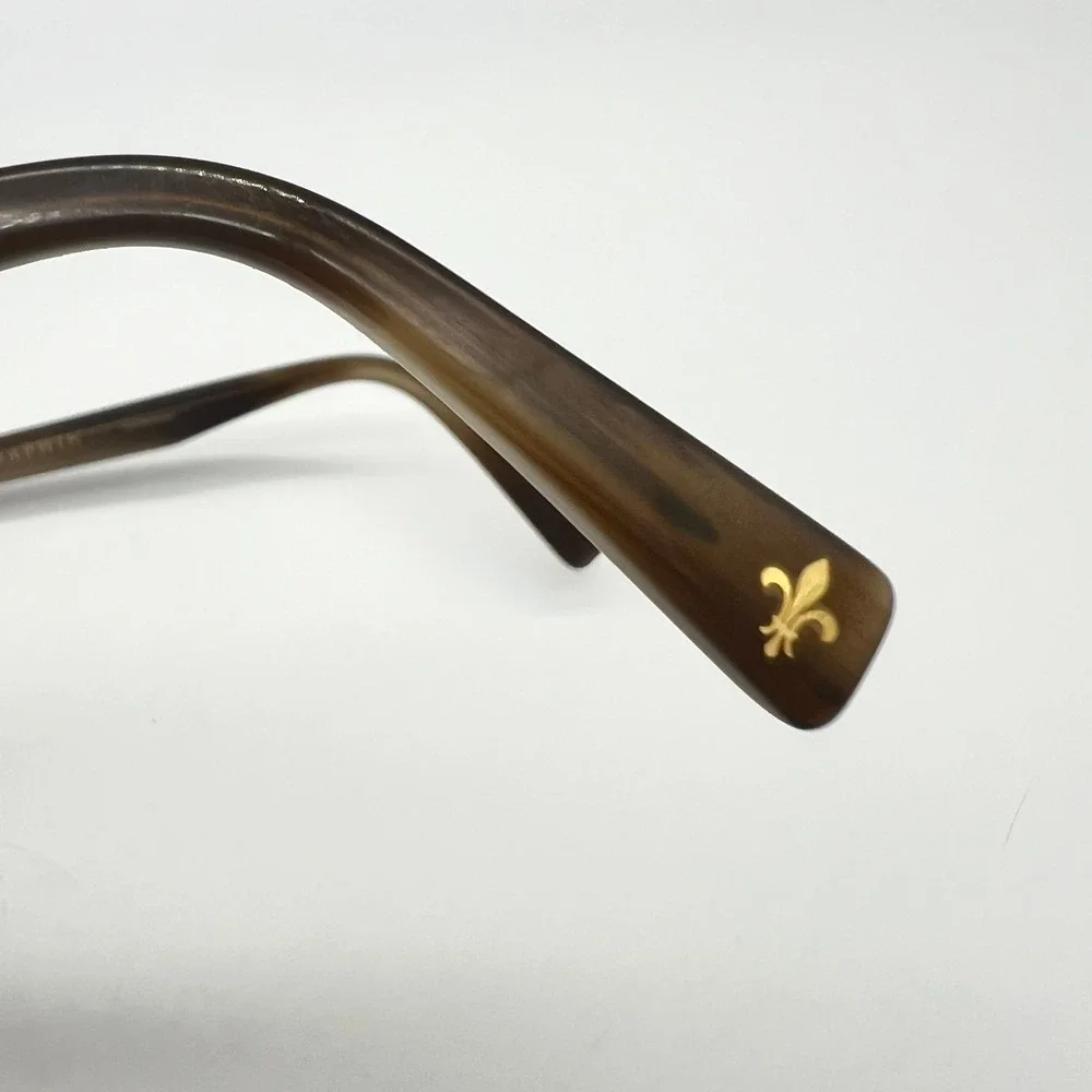 Seraphin Eyeglasses Brown Striated Handmade In Japan Women Eyewear Frames Only